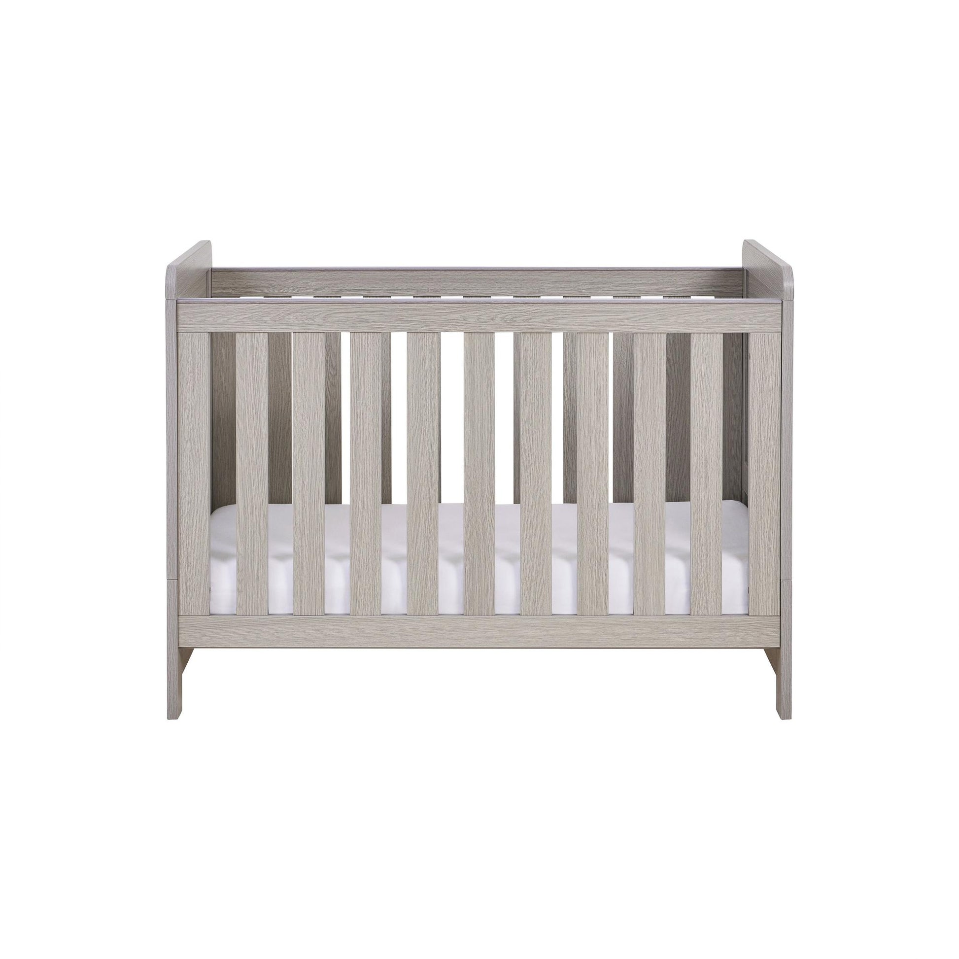 Babymore Caro Mini Cot Bed - Grey Wash-Dreamy Nursery