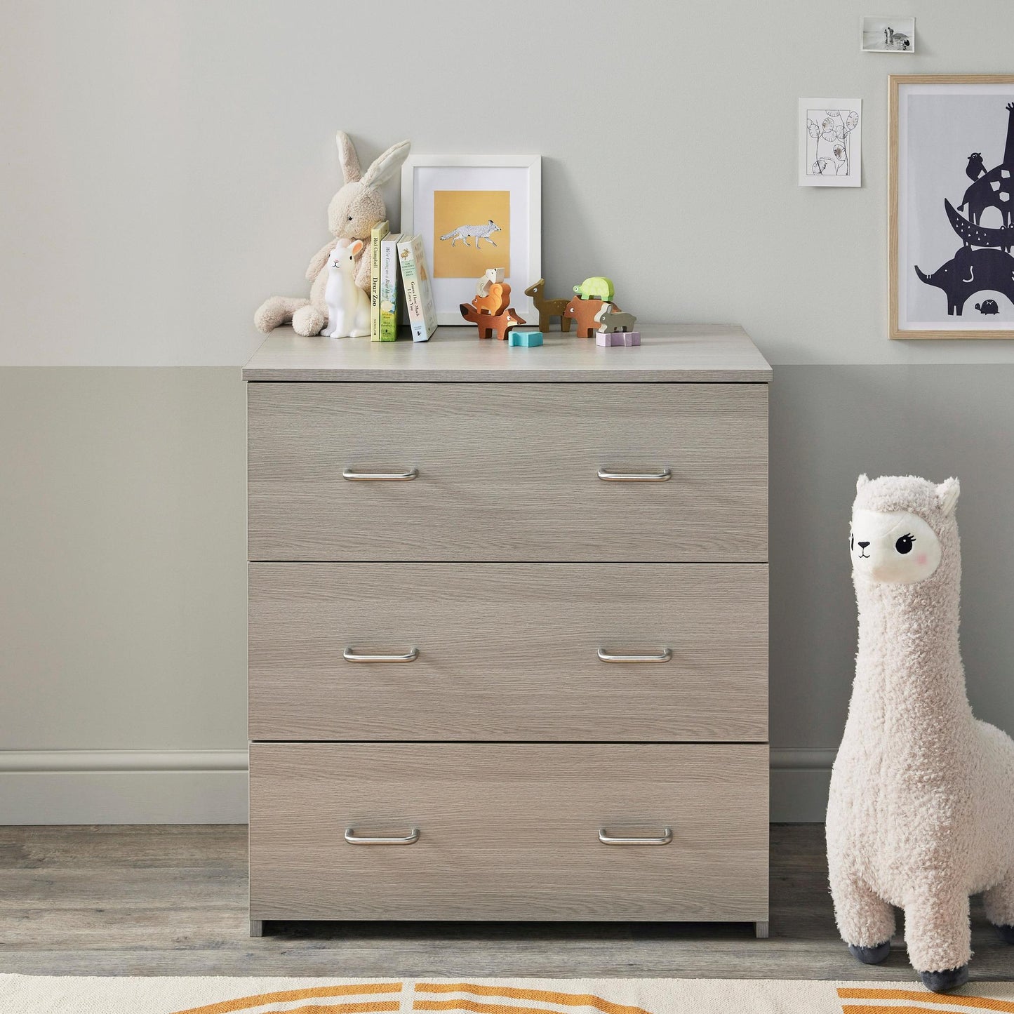 Babymore Caro Nursery Chest Changer - Grey Wash-Dreamy Nursery