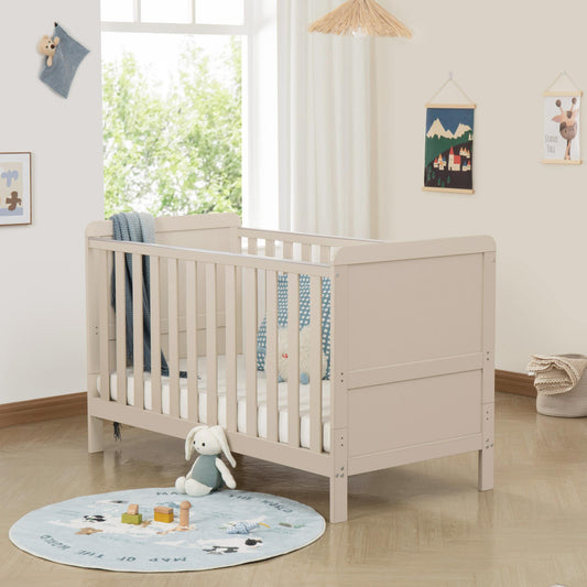 Babymore Caro Urban Cot Bed – Cashmere-Dreamy Nursery