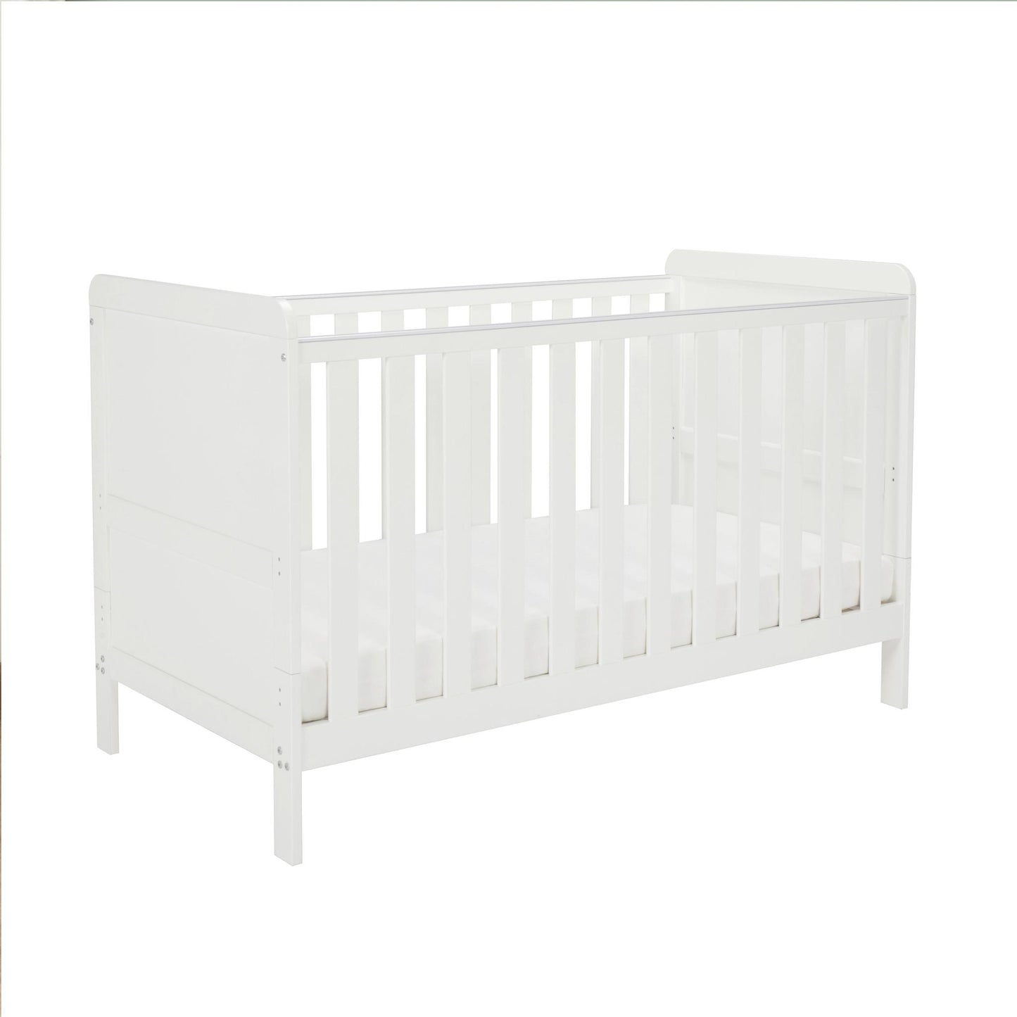 Babymore Caro Urban Cot Bed – White-Dreamy Nursery