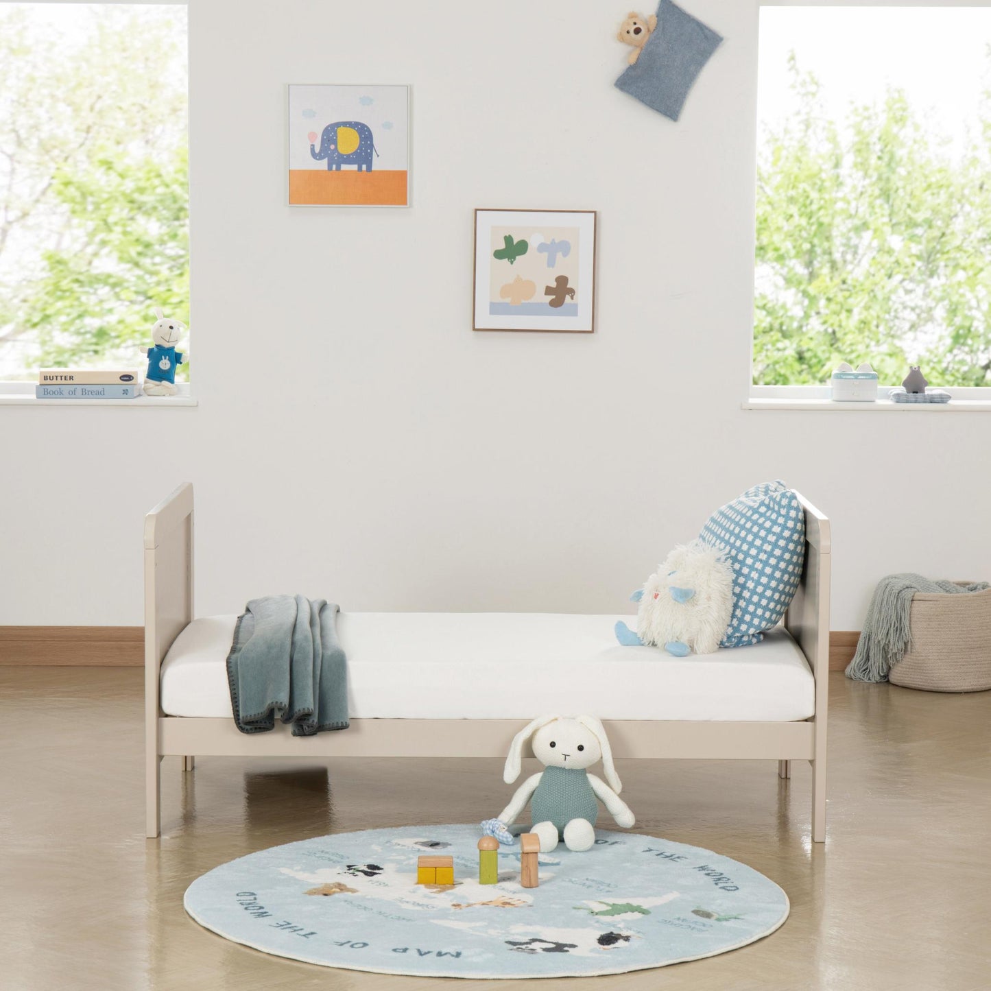 Babymore Caro Urban Mini Cot Bed - Cashmere-Dreamy Nursery