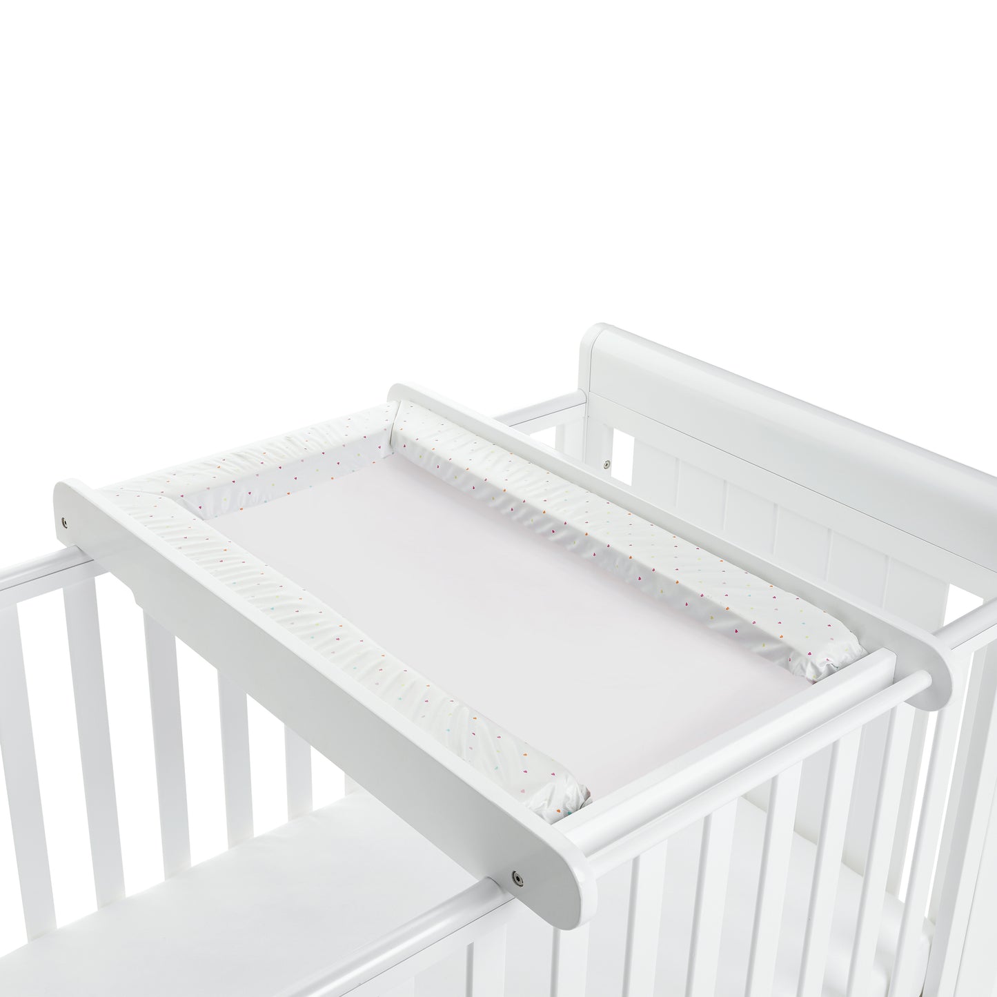 Babymore Cot Top Changer - White-Dreamy Nursery