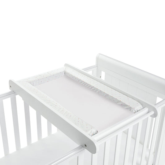 Babymore Cot Top Changer - White-Dreamy Nursery