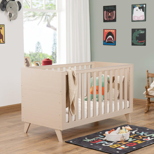 Babymore Dante Cot Bed – Natural-Dreamy Nursery