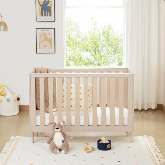 Babymore Dante Mini Cot Bed - Cashmere-Dreamy Nursery