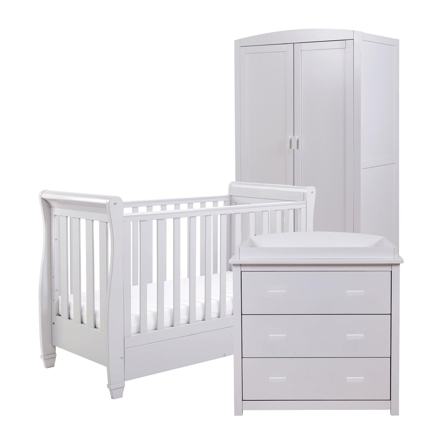 Babymore Eva Mini 3 Piece Nursery Room Set - Grey-Dreamy Nursery