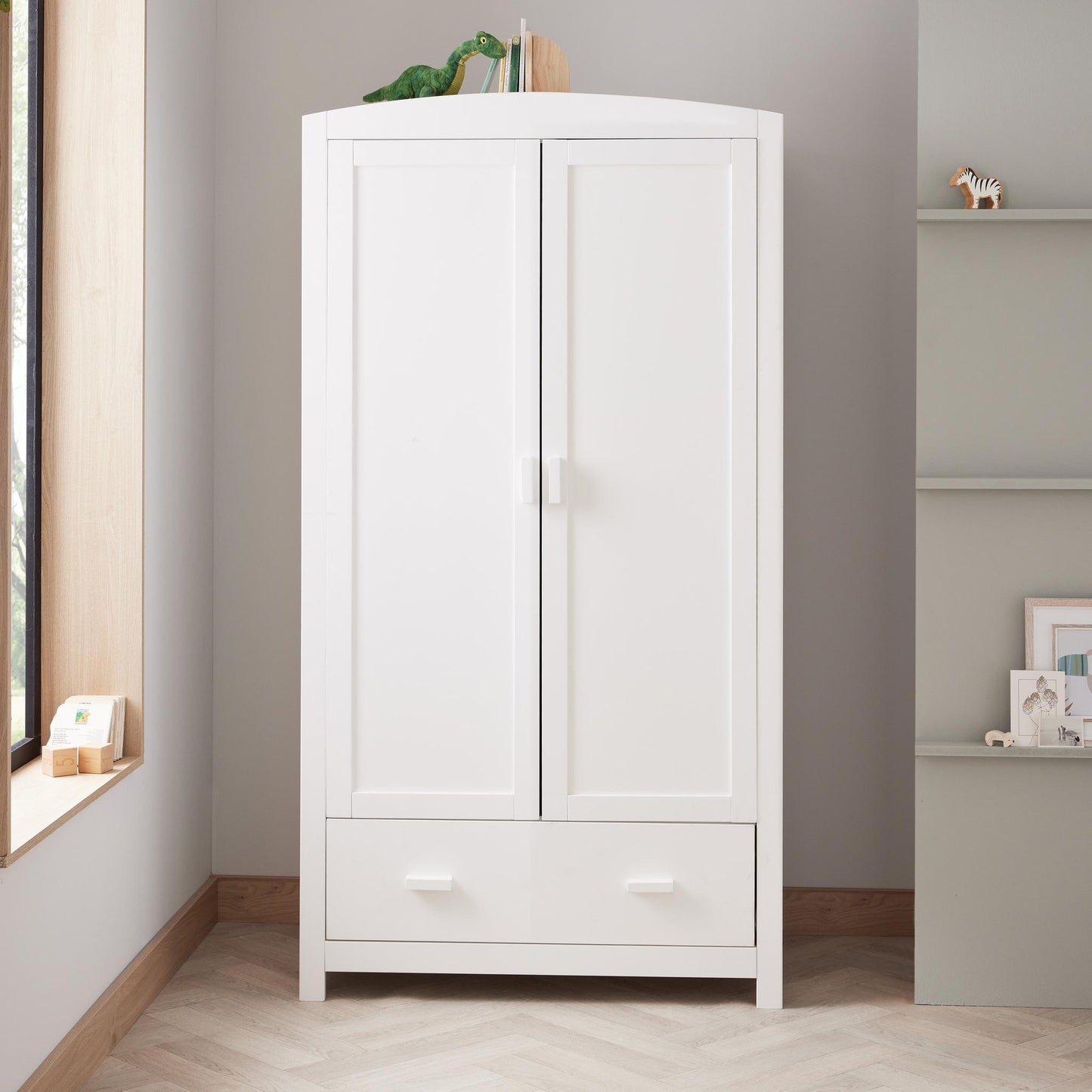 Babymore Eva Mini 3 Piece Nursery Room Set - White-Dreamy Nursery
