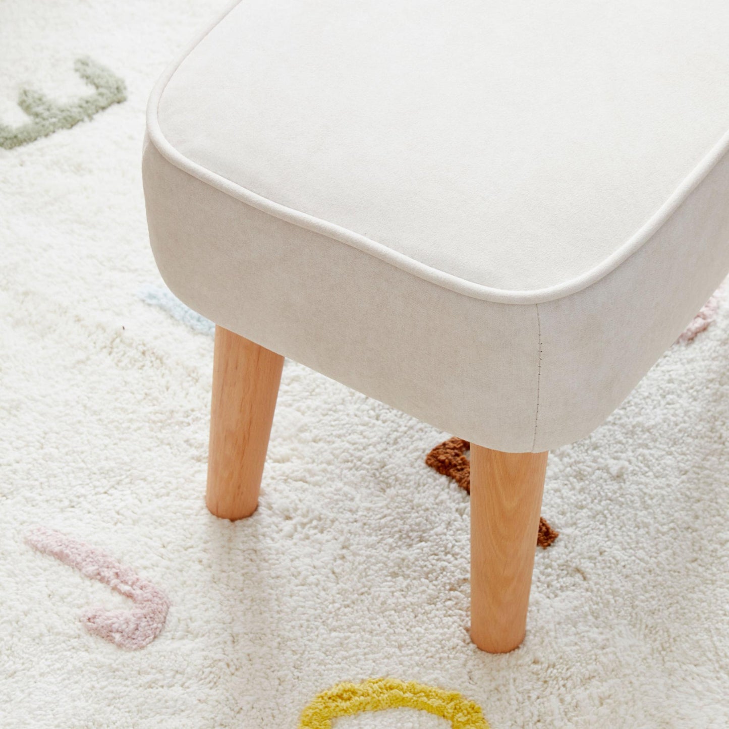 Babymore Freya Nursing Chair with Footstool – Cream-Dreamy Nursery