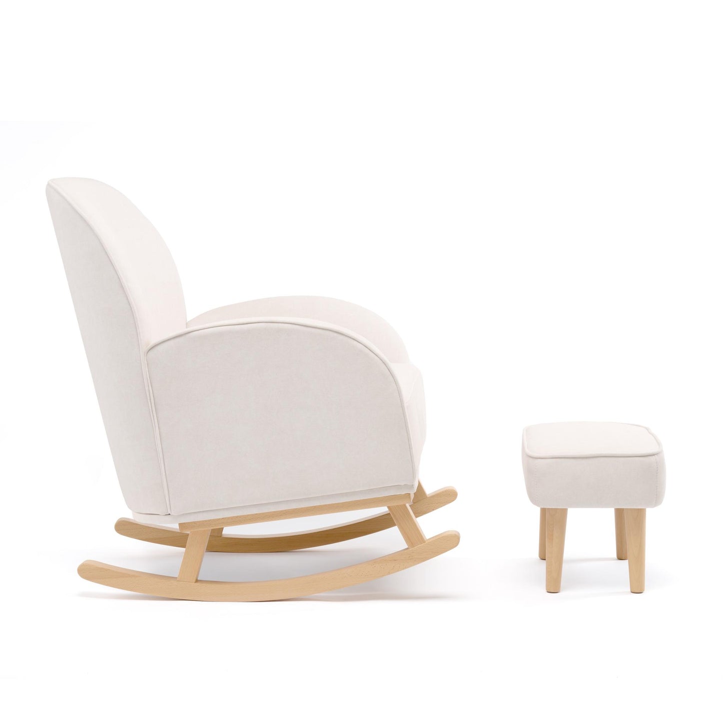 Babymore Freya Nursing Chair with Footstool – Cream-Dreamy Nursery