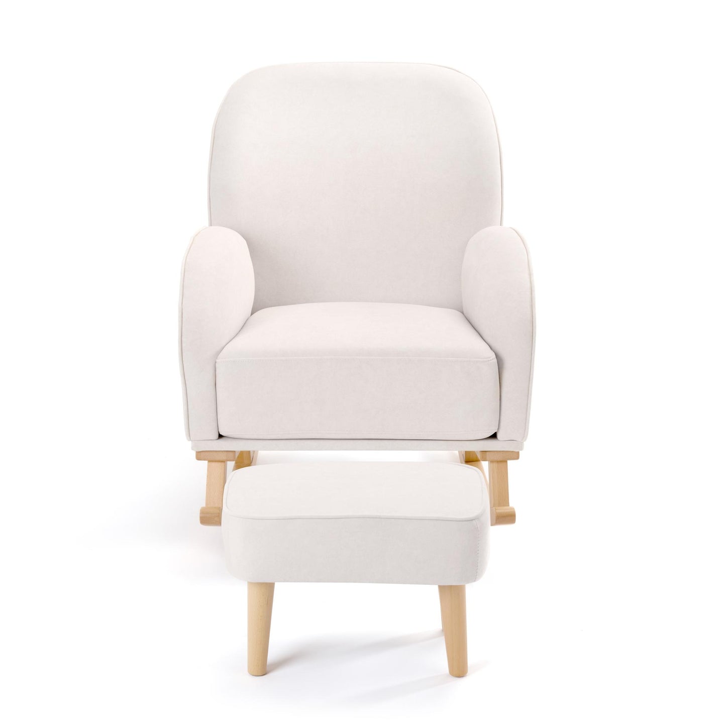 Babymore Freya Nursing Chair with Footstool – Cream-Dreamy Nursery