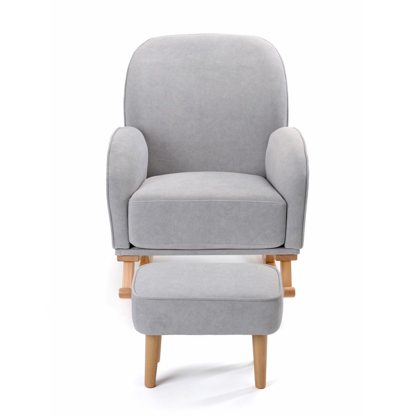 Babymore Freya Nursing Chair with Footstool – Grey-Dreamy Nursery