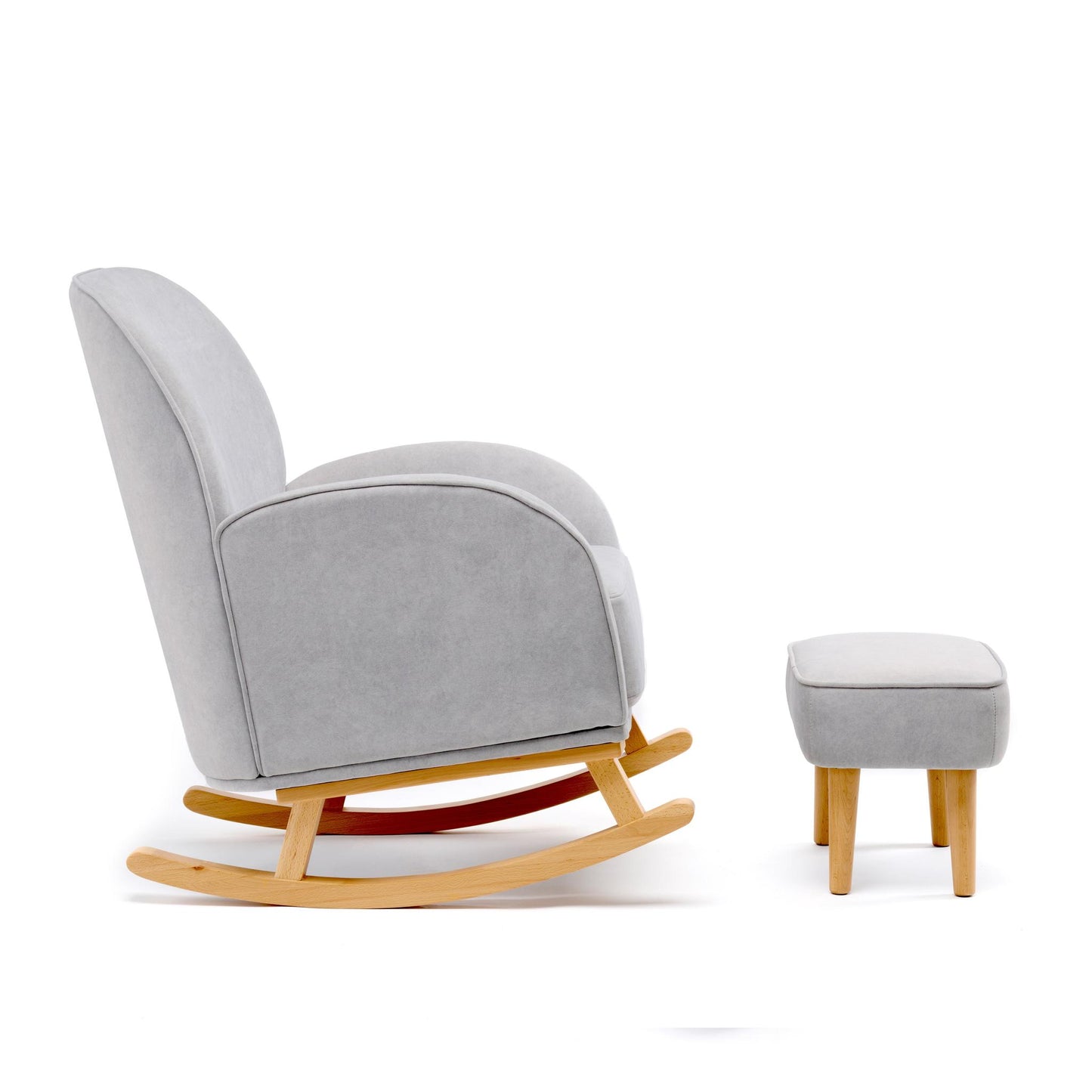 Babymore Freya Nursing Chair with Footstool – Grey-Dreamy Nursery