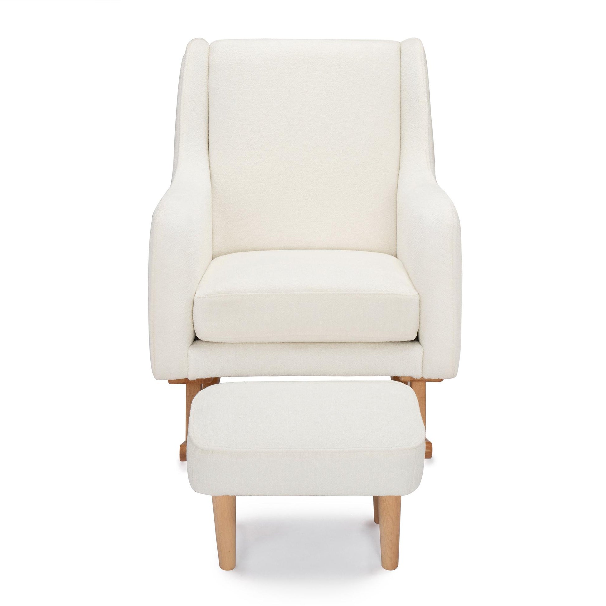 Babymore Ida Nursing Chair with Footstool – Bouclé-Dreamy Nursery
