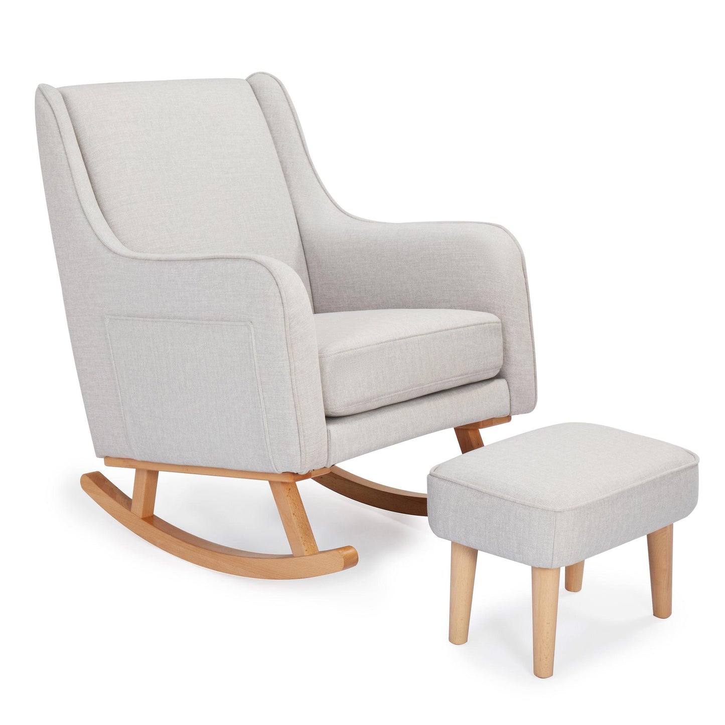 Babymore Ida Nursing Chair with Footstool – Cashmere-Dreamy Nursery