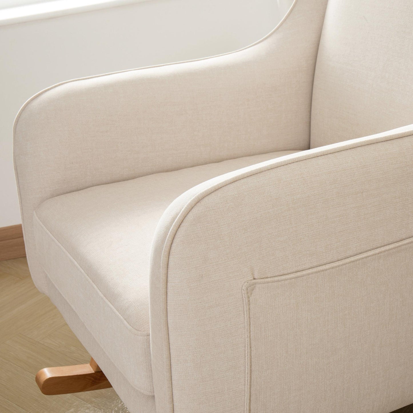 Babymore Ida Nursing Chair with Footstool – Ivory-Dreamy Nursery
