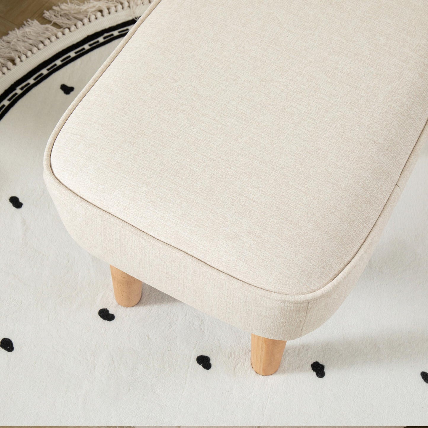 Babymore Ida Nursing Chair with Footstool – Ivory-Dreamy Nursery