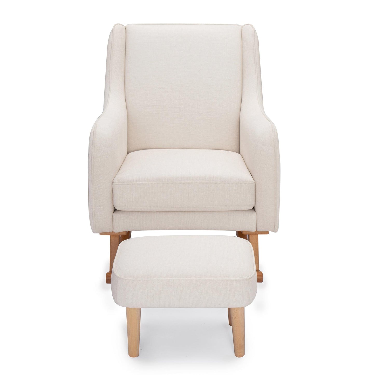 Babymore Ida Nursing Chair with Footstool – Ivory-Dreamy Nursery