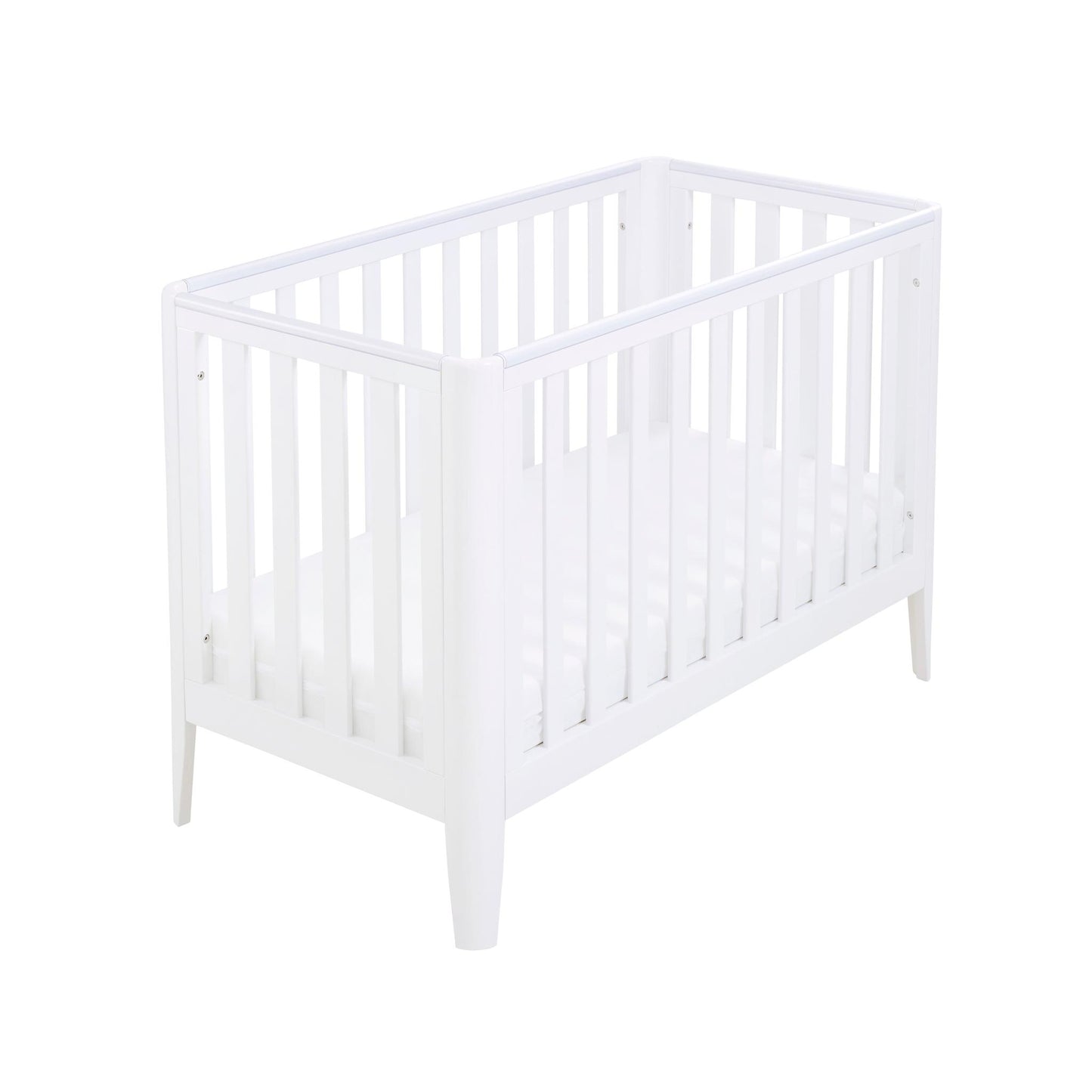 Babymore Iris Cot Bed – White-Dreamy Nursery