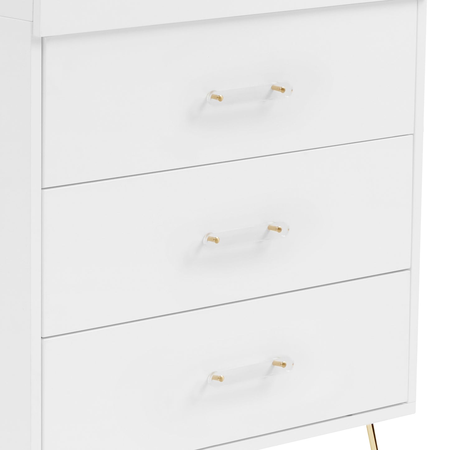 Babymore Kimi Acrylic 3 Piece Nursery Room Set - White-Dreamy Nursery