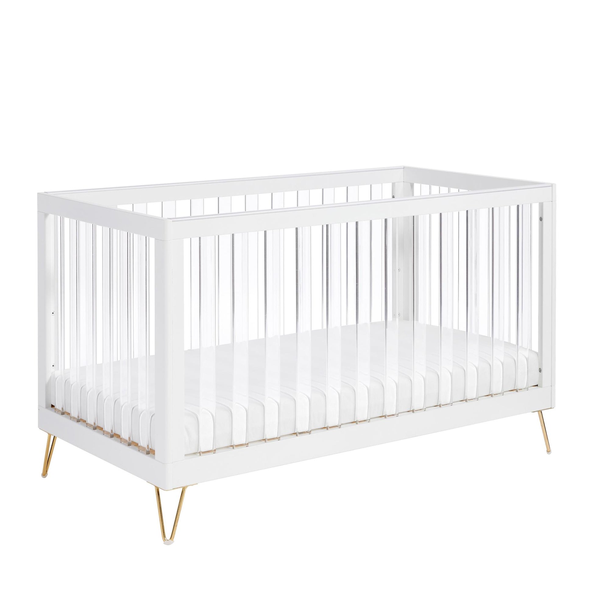 Babymore Kimi Acrylic Cot Bed-Dreamy Nursery