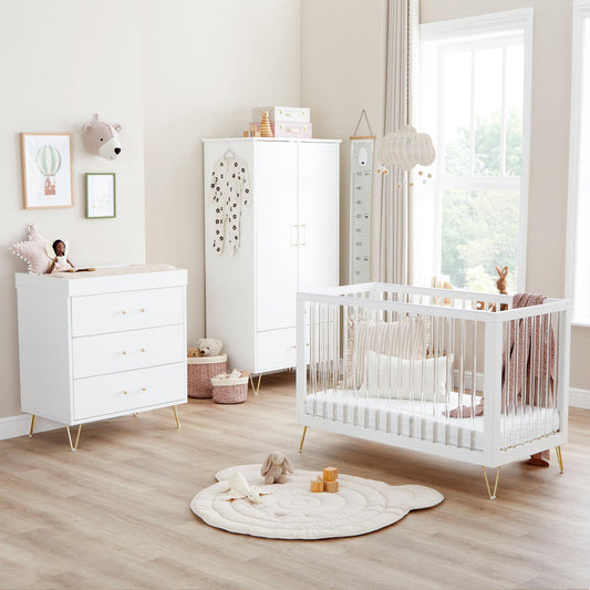 Babymore Kimi Mini Acrylic 3 Piece Nursery Room Set-Dreamy Nursery
