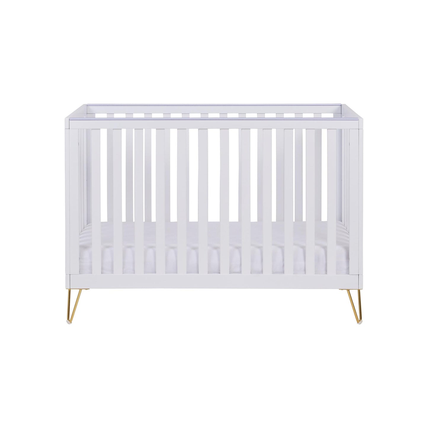 Babymore Kimi Mini Cot Bed - White-Dreamy Nursery