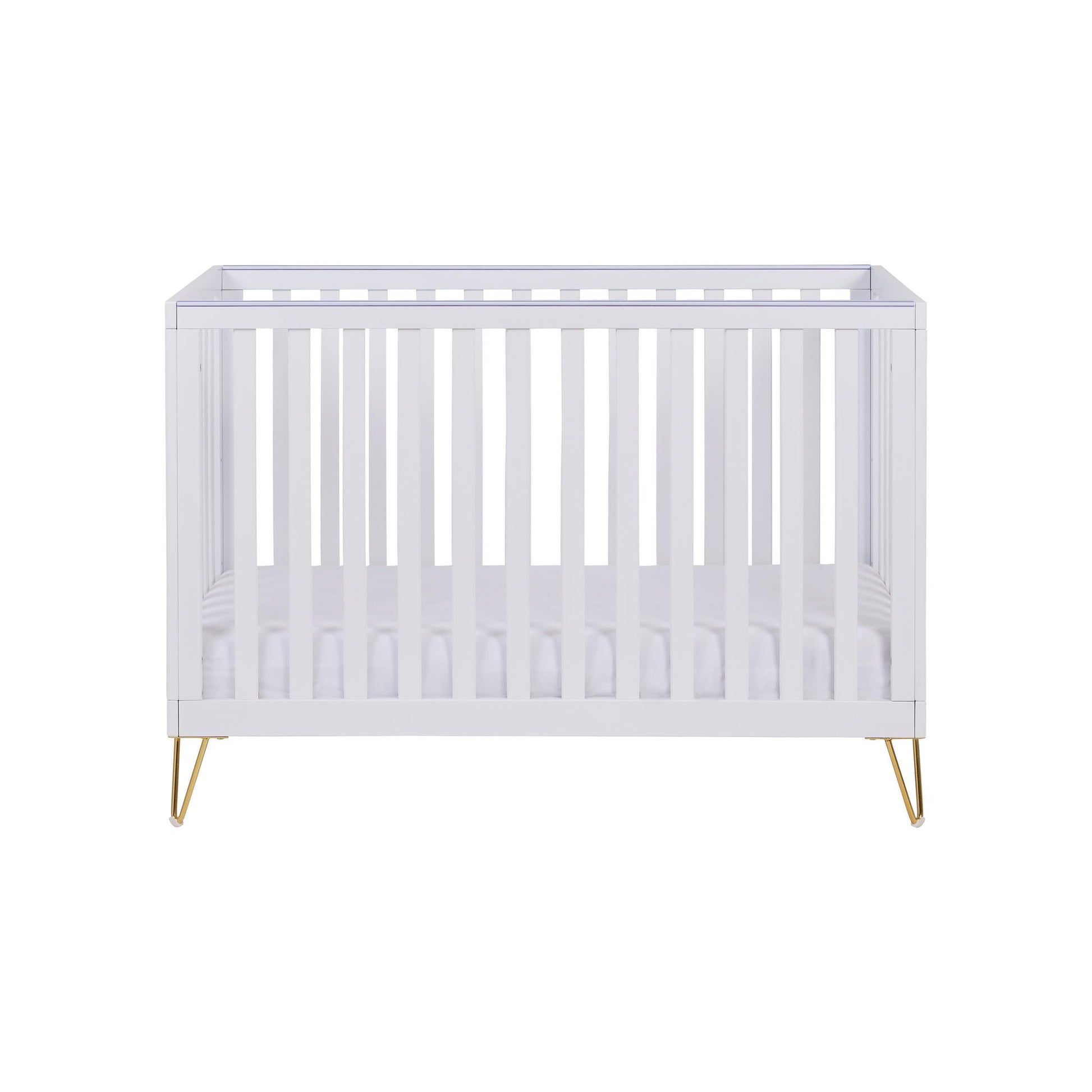 Babymore Kimi Mini Cot Bed - White-Dreamy Nursery