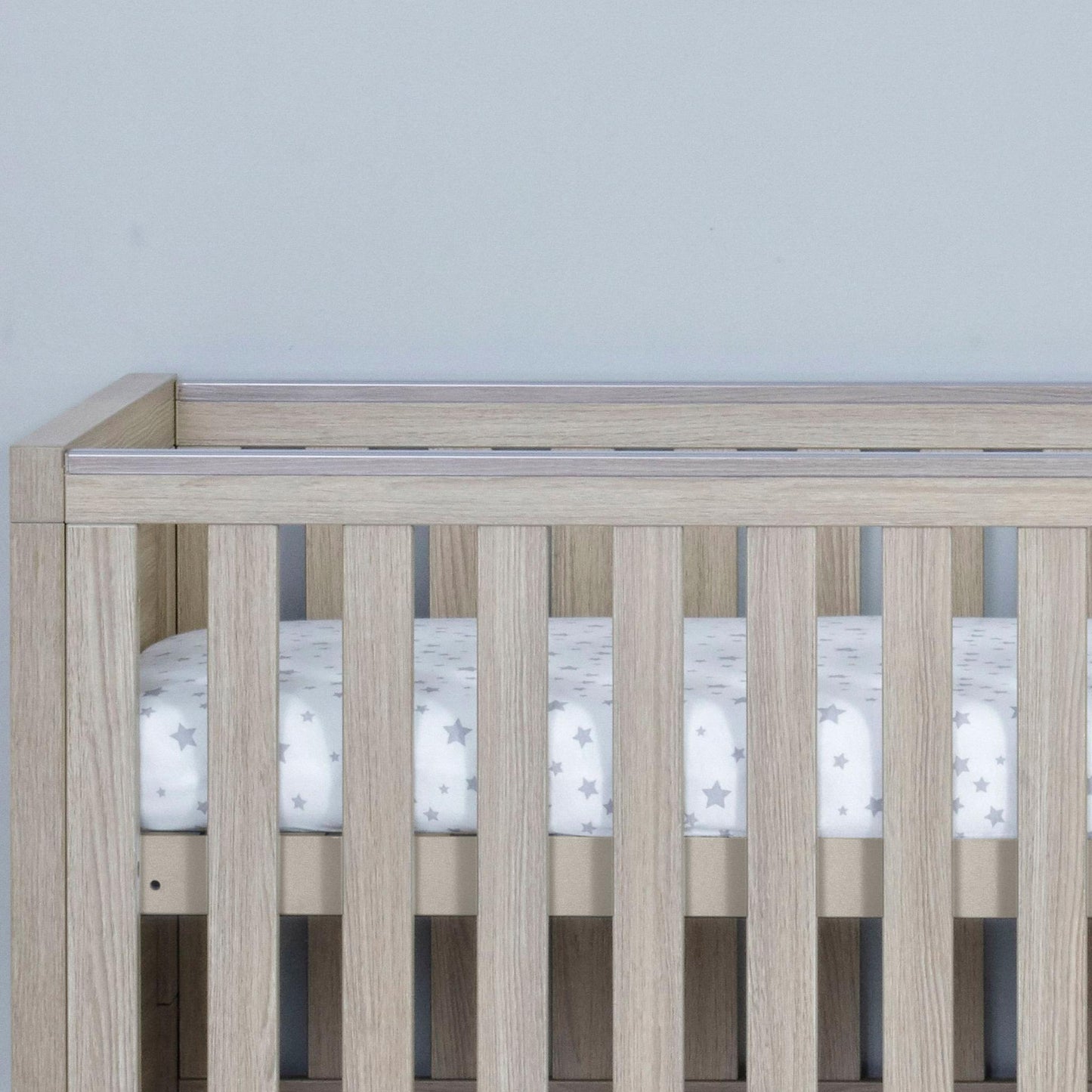 Babymore Luno Cot Bed (with under-cot storage) - Oak-Dreamy Nursery
