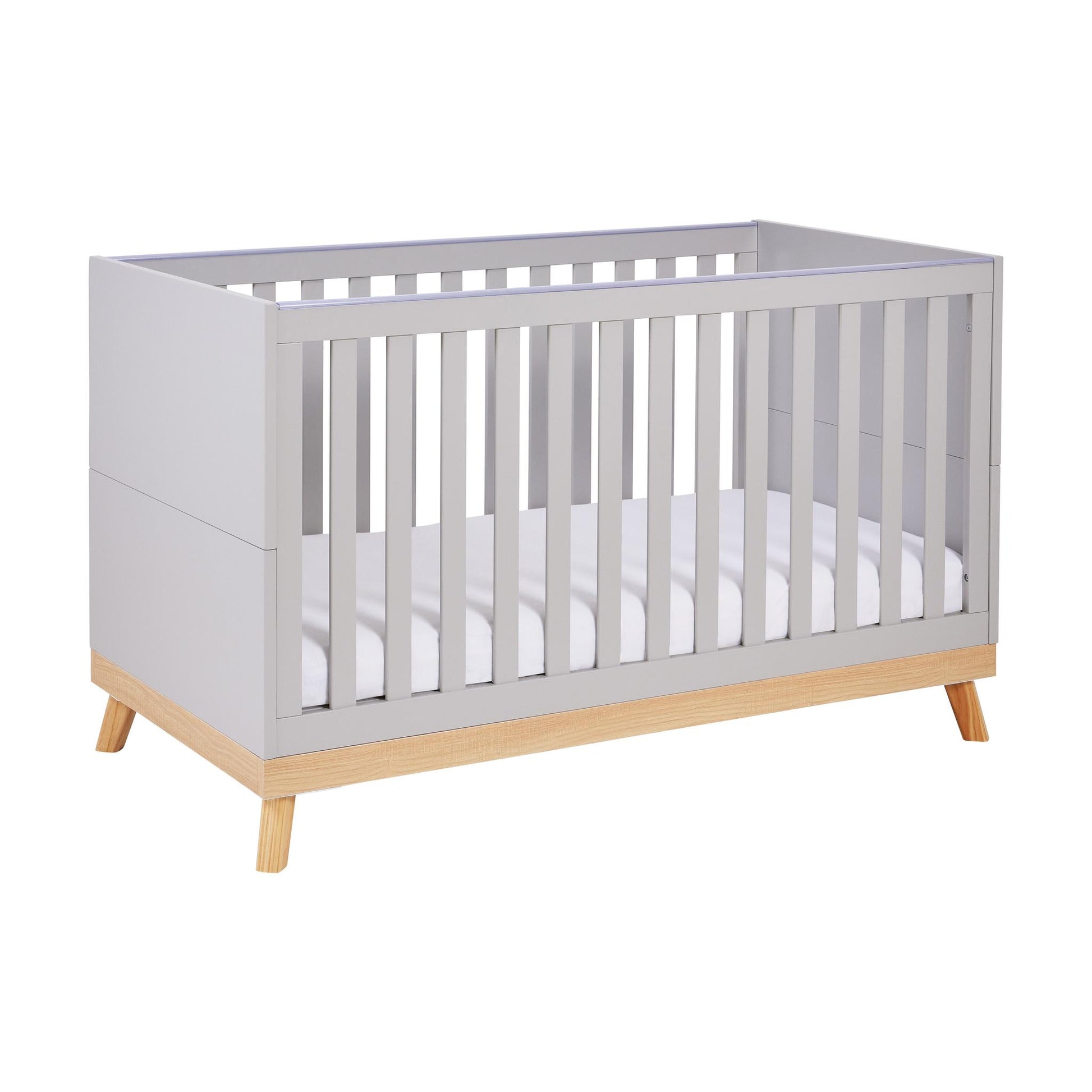 Babymore Mona Cot Bed – Grey-Dreamy Nursery