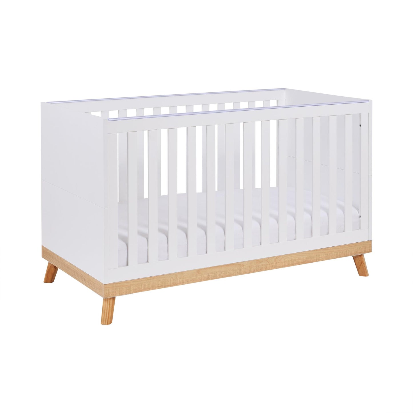 Babymore Mona Cot Bed – White-Dreamy Nursery
