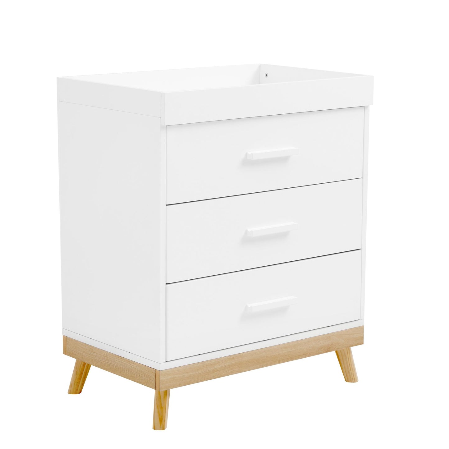 Babymore Mona Nursery Chest Changer - White-Dreamy Nursery