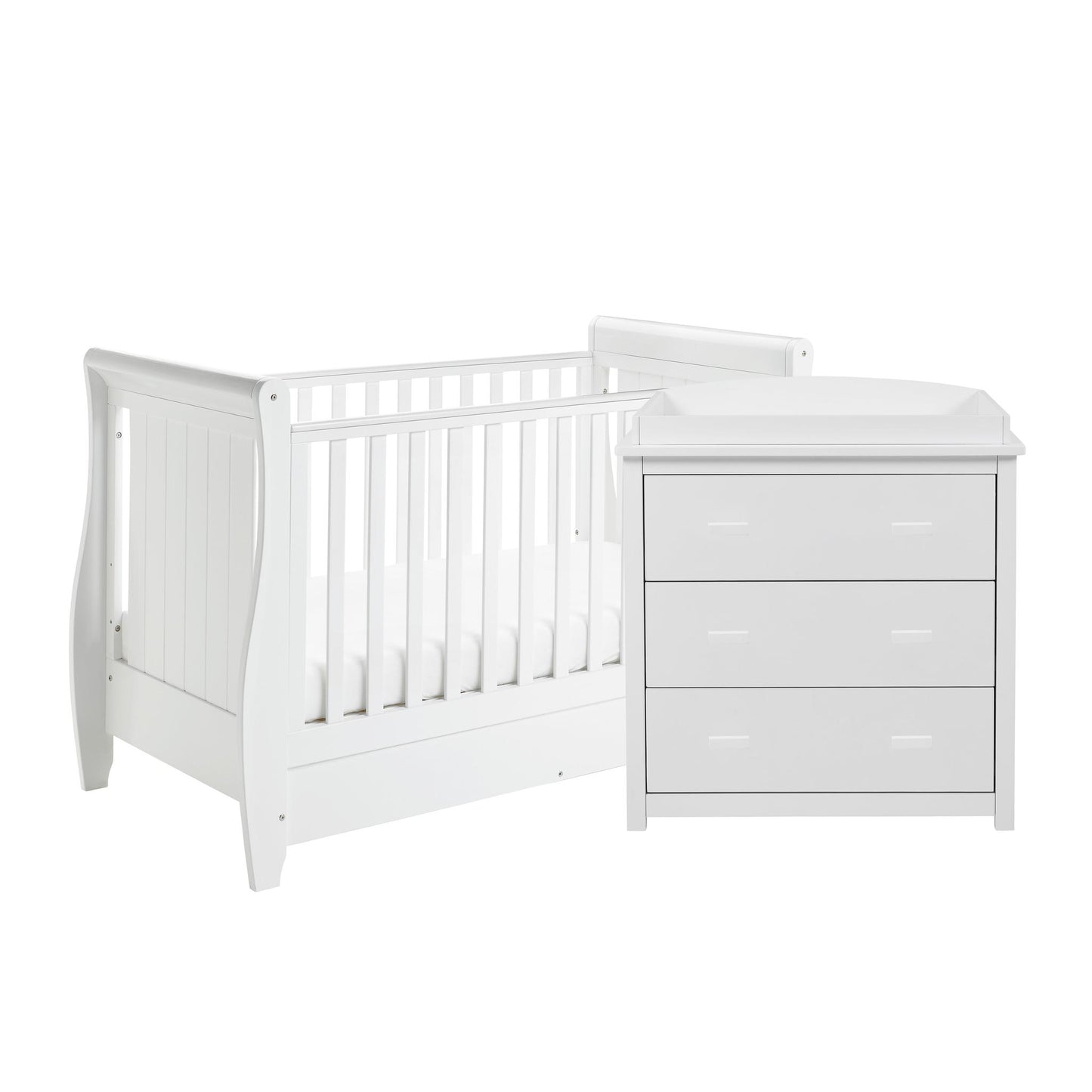 Babymore Stella 2 Piece Nursery Room Set - White-Dreamy Nursery