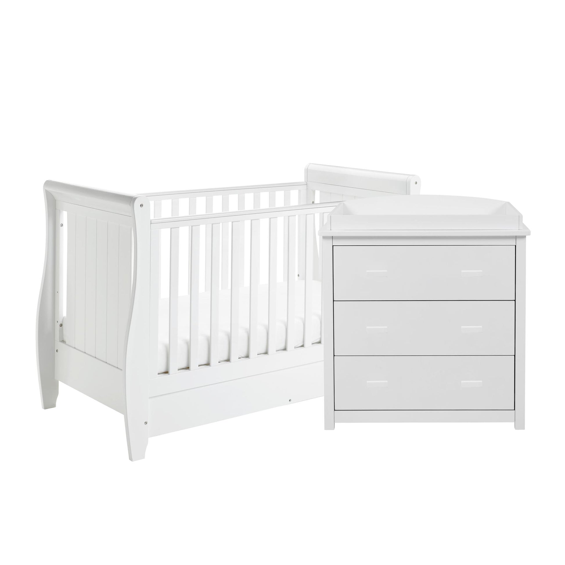 Babymore Stella 2 Piece Nursery Room Set - White-Dreamy Nursery