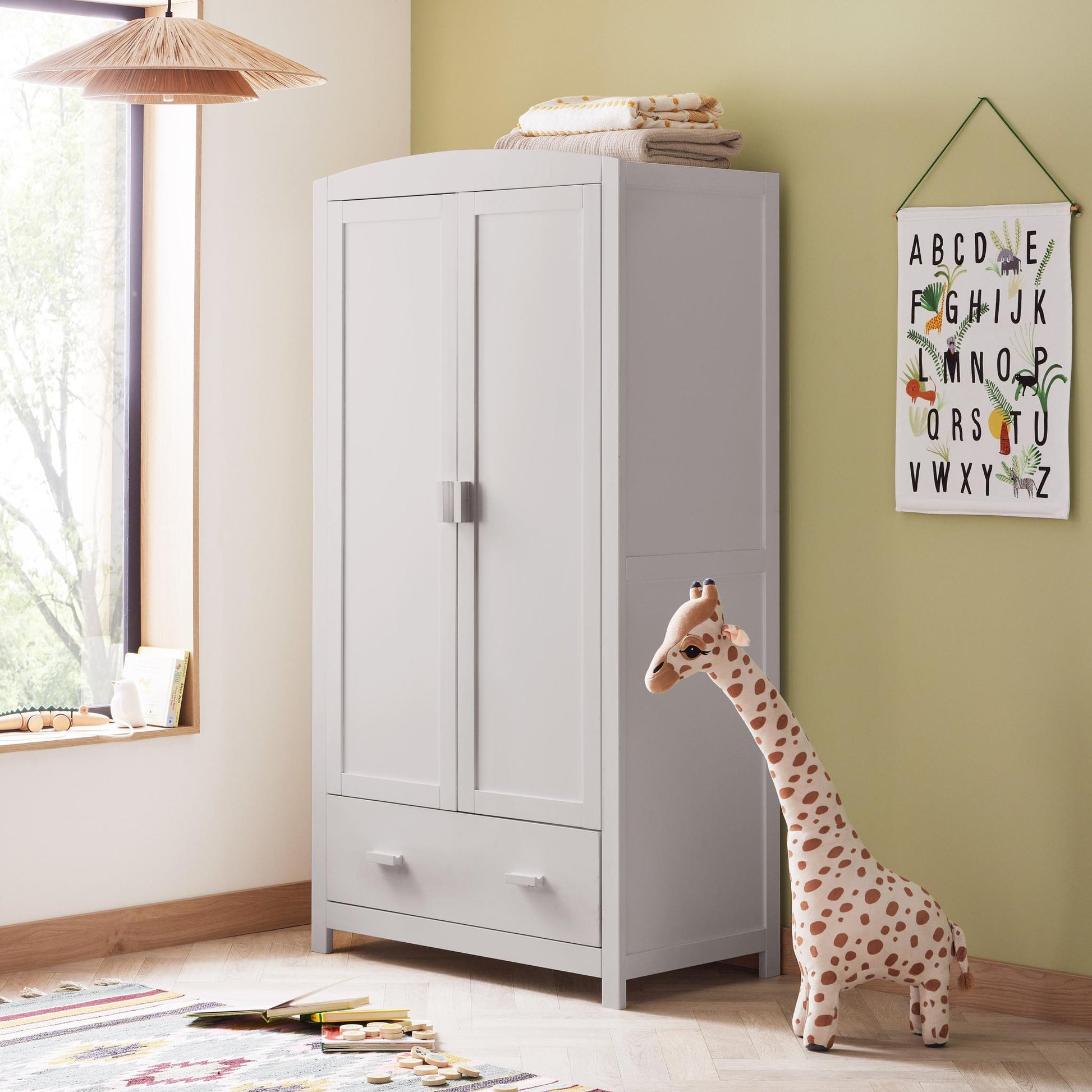 Babymore Universal Nursery Wardrobe – Grey-Dreamy Nursery