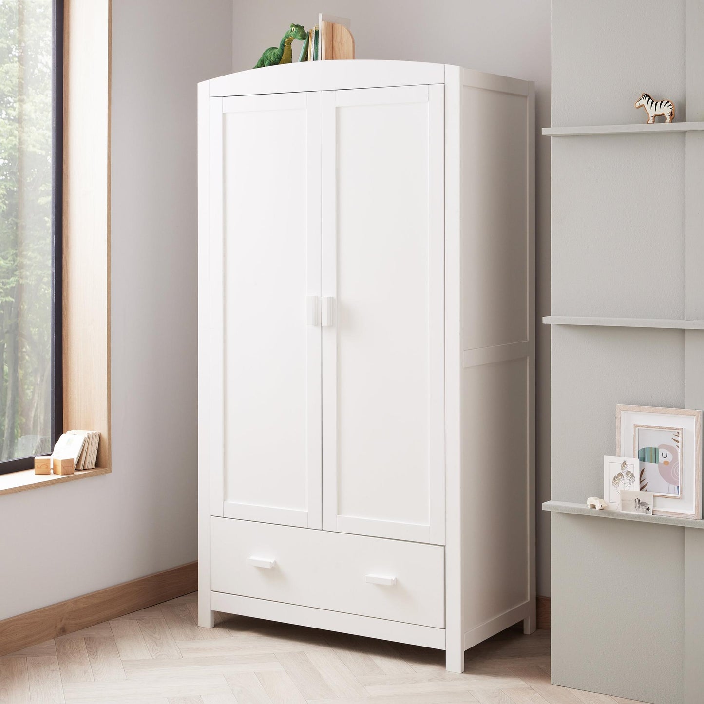 Babymore Universal Nursery Wardrobe – White-Dreamy Nursery