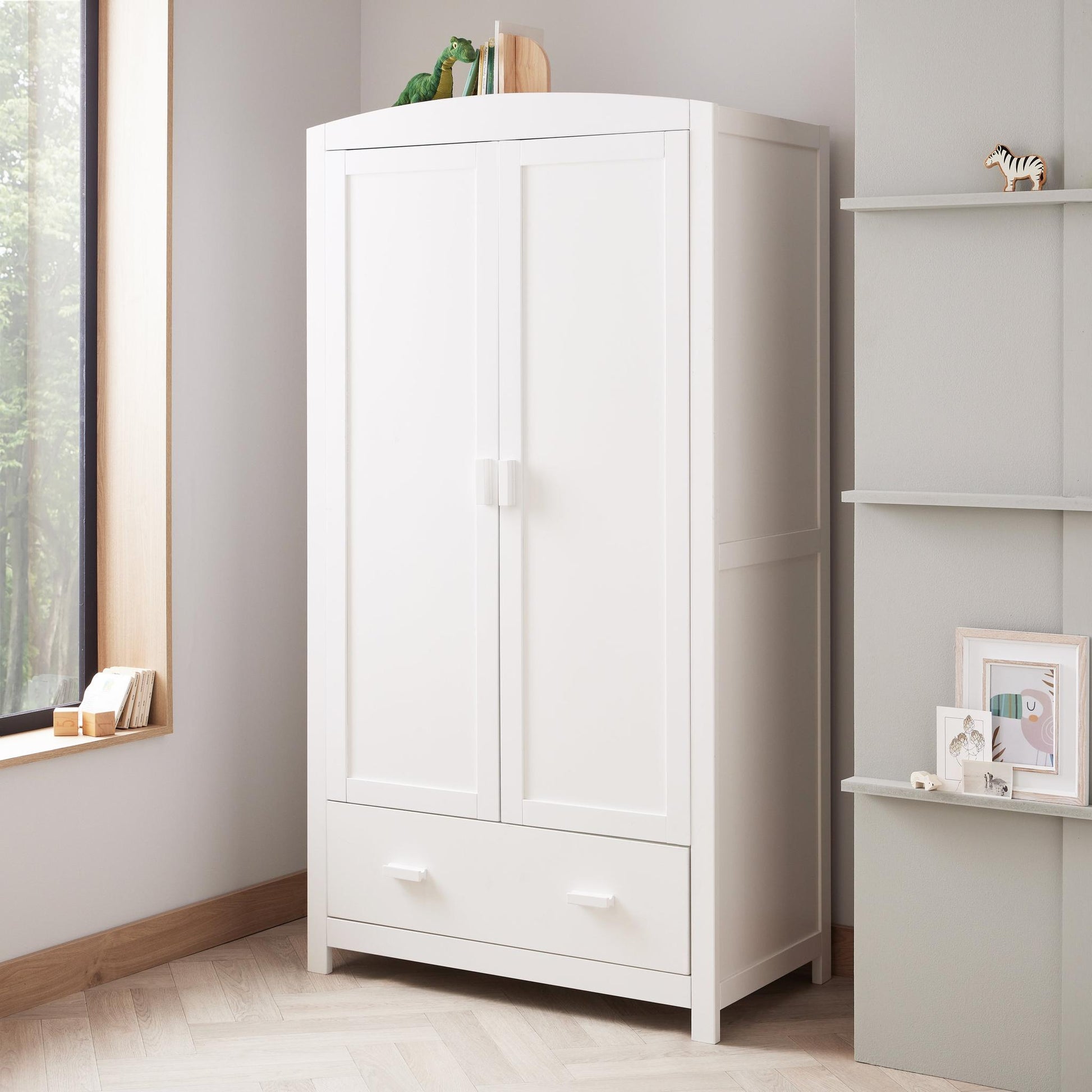 Babymore Universal Nursery Wardrobe – White-Dreamy Nursery