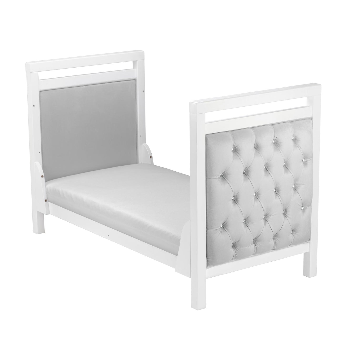 Babymore Velvet Deluxe 3 Piece Nursery Room Set - White-Dreamy Nursery