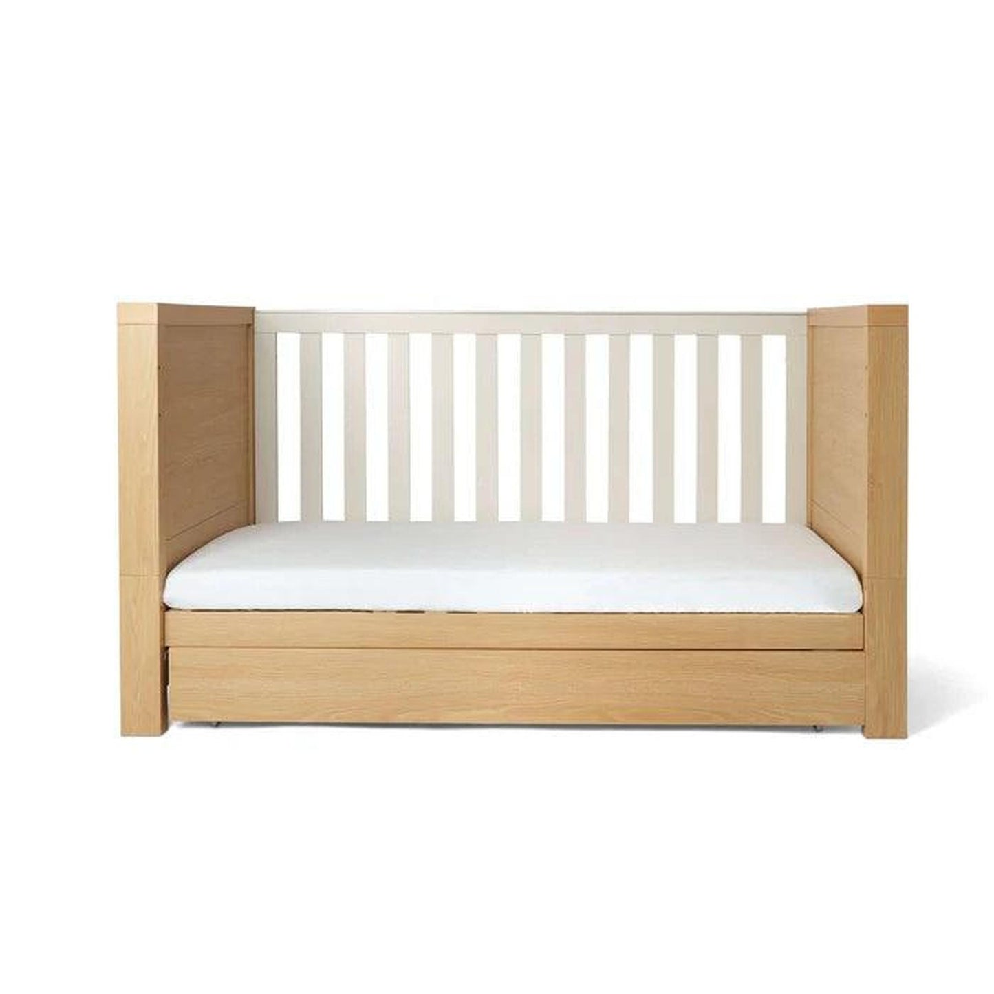 Clair De Lune Juni Cot Bed & Drawer - Natural & Cashmere-Dreamy Nursery