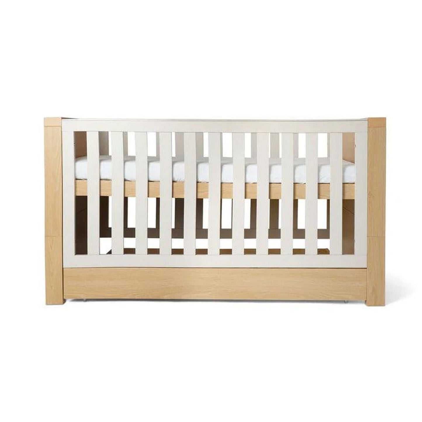 Clair De Lune Juni Cot Bed & Drawer - Natural & Cashmere-Dreamy Nursery