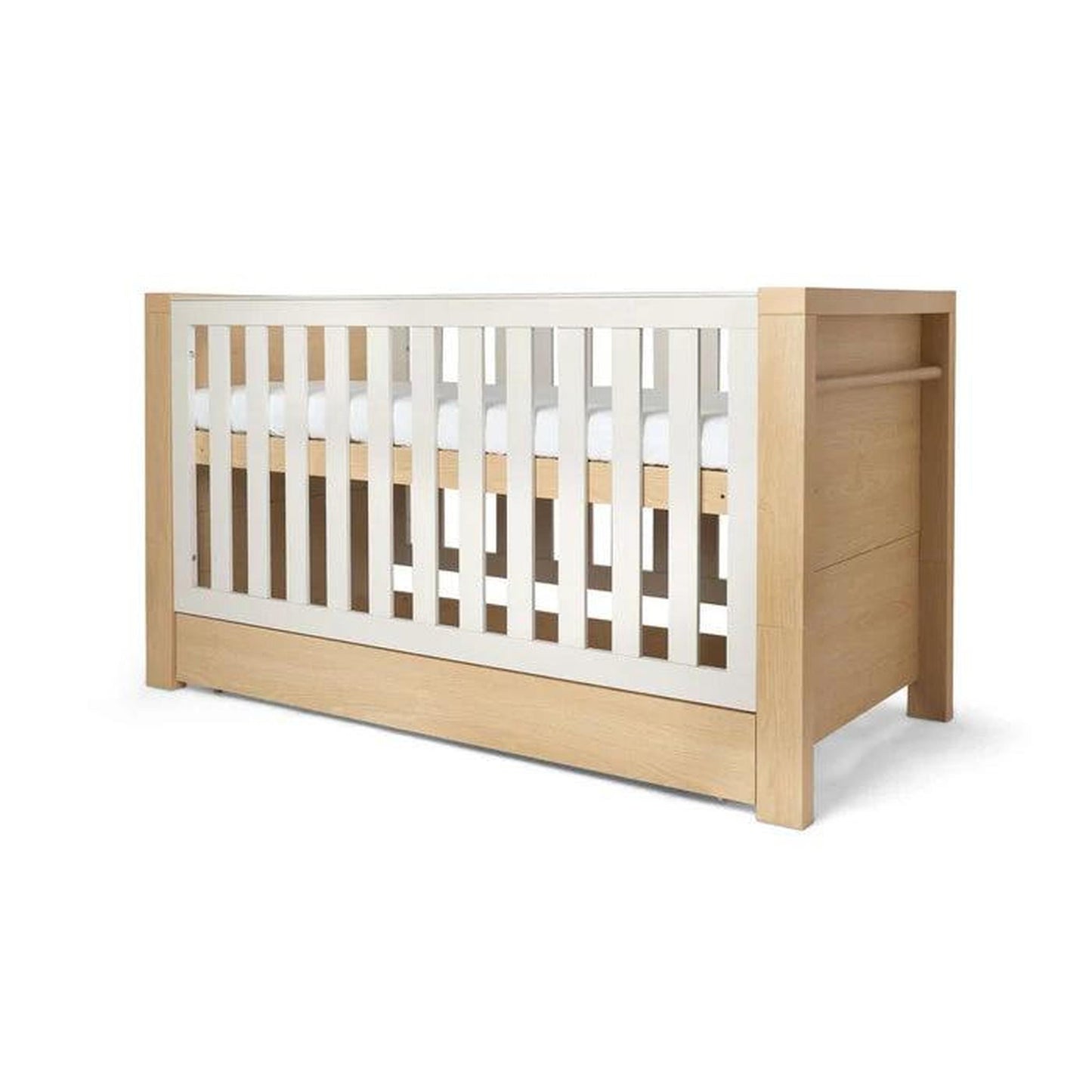Clair De Lune Juni Cot Bed & Drawer - Natural & Cashmere-Dreamy Nursery