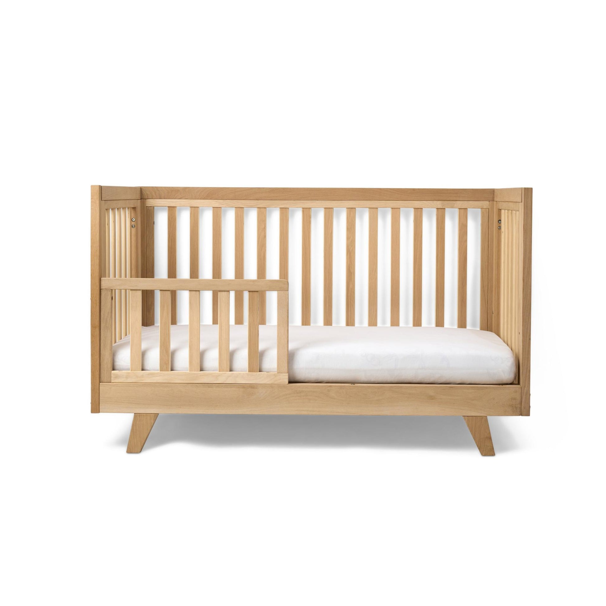 Clair De Lune Oak Cot Bed - Natural Oak-Dreamy Nursery