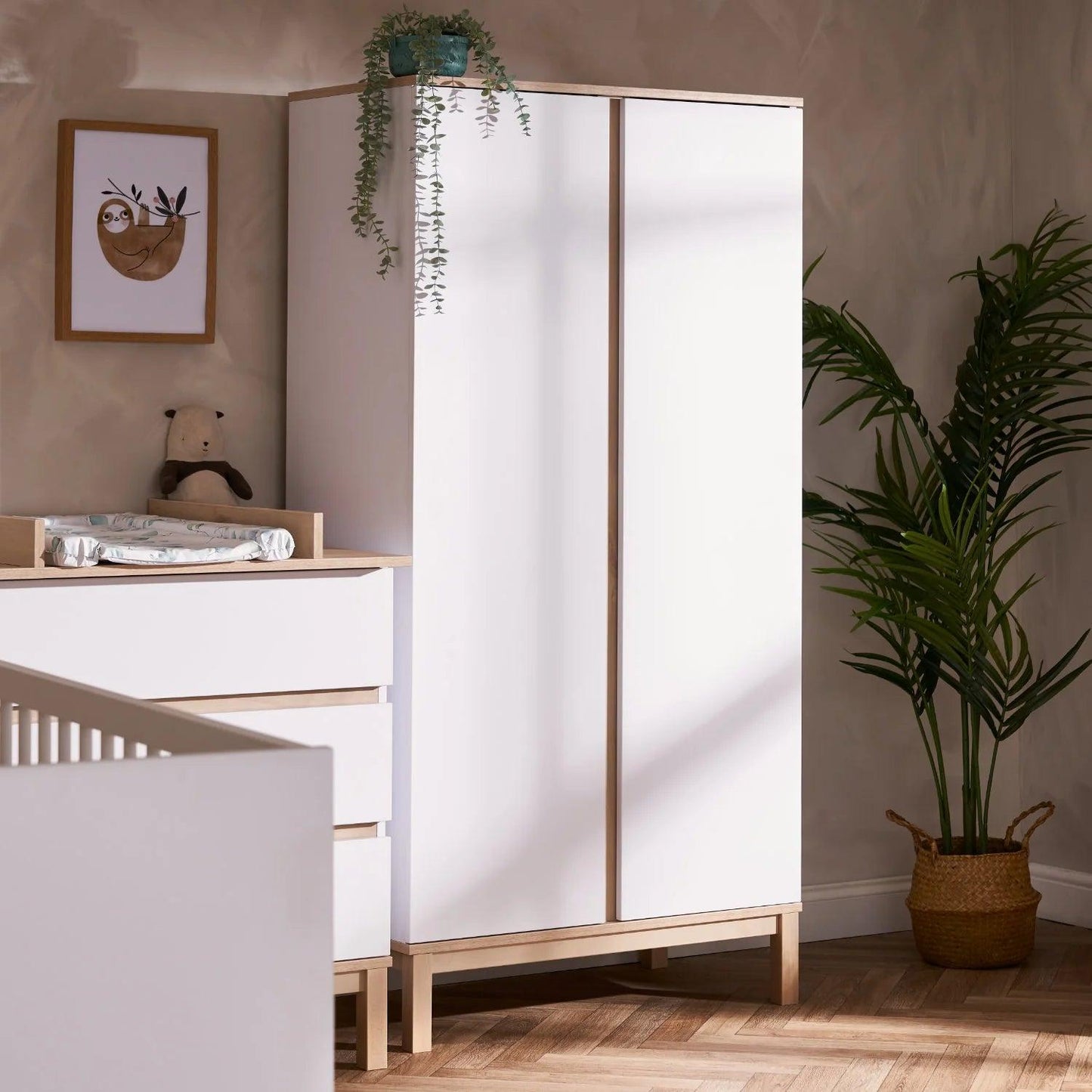 Obaby Astrid 3 Piece Room Set - White-Dreamy Nursery