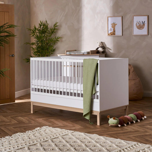 Obaby Astrid Cot Bed - White-Dreamy Nursery