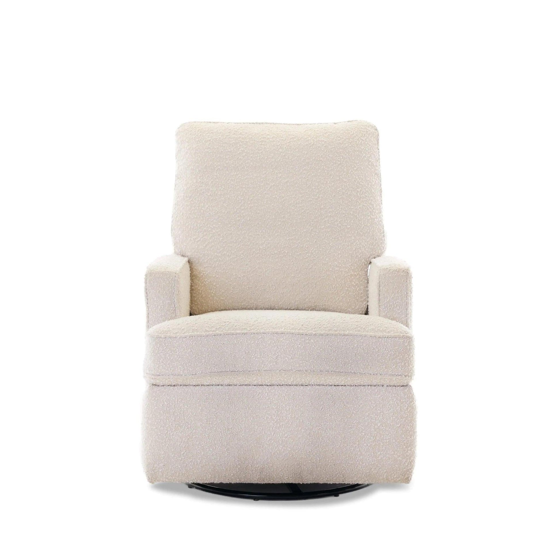 Obaby Madison Swivel Glider Recliner Chair - Bouclé-Dreamy Nursery