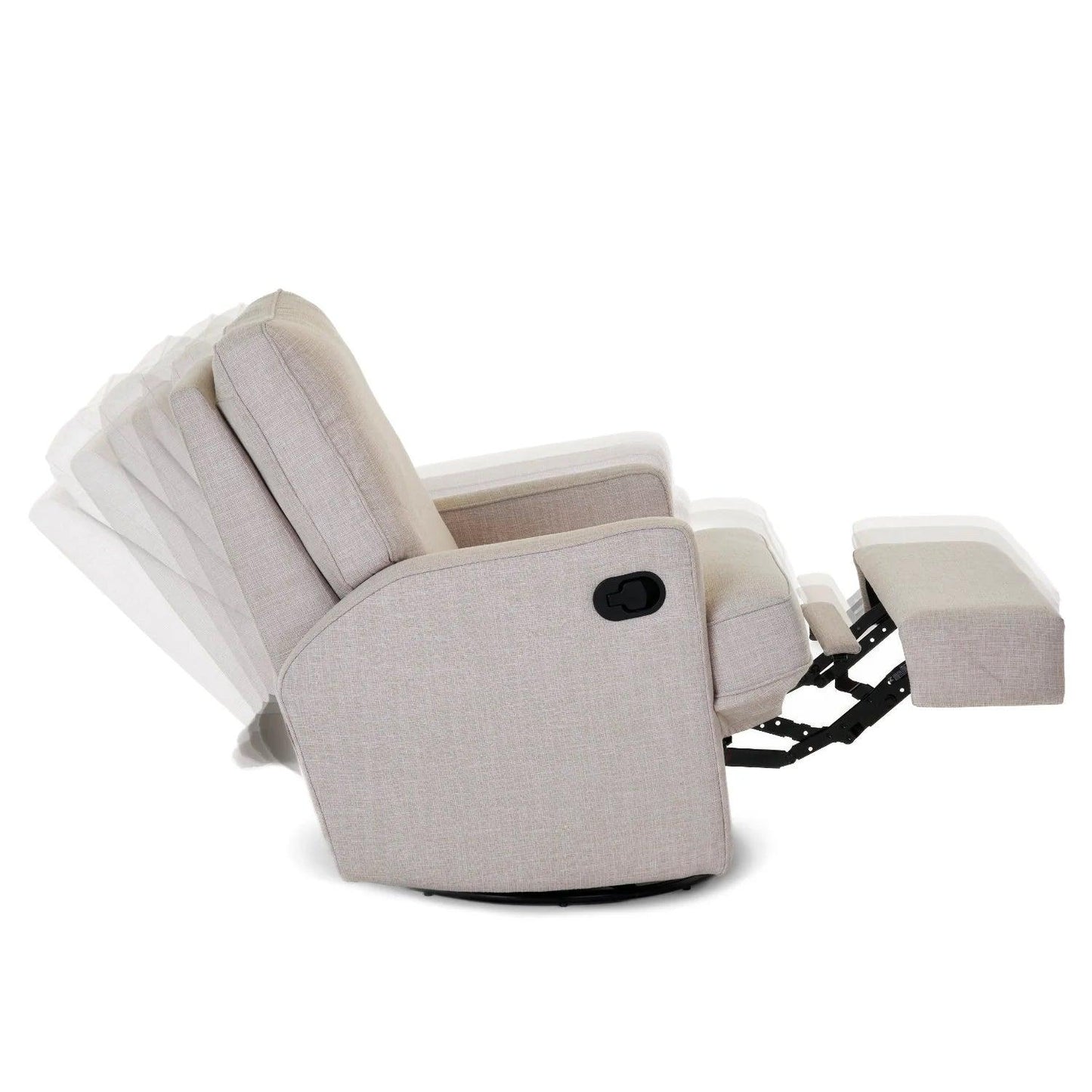 Obaby Madison Swivel Glider Recliner Chair - Oatmeal-Dreamy Nursery