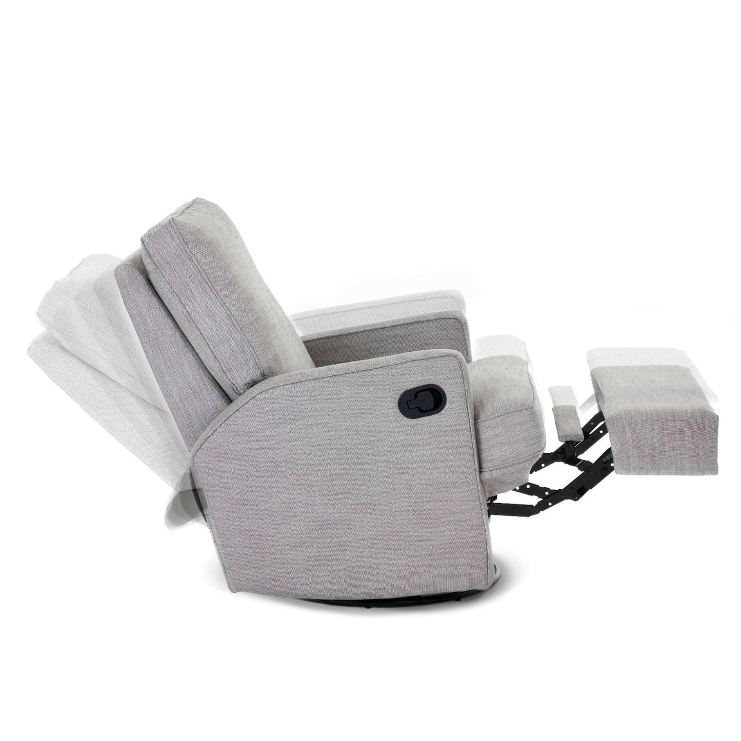 Obaby Madison Swivel Glider Recliner Chair - Pebble-Dreamy Nursery