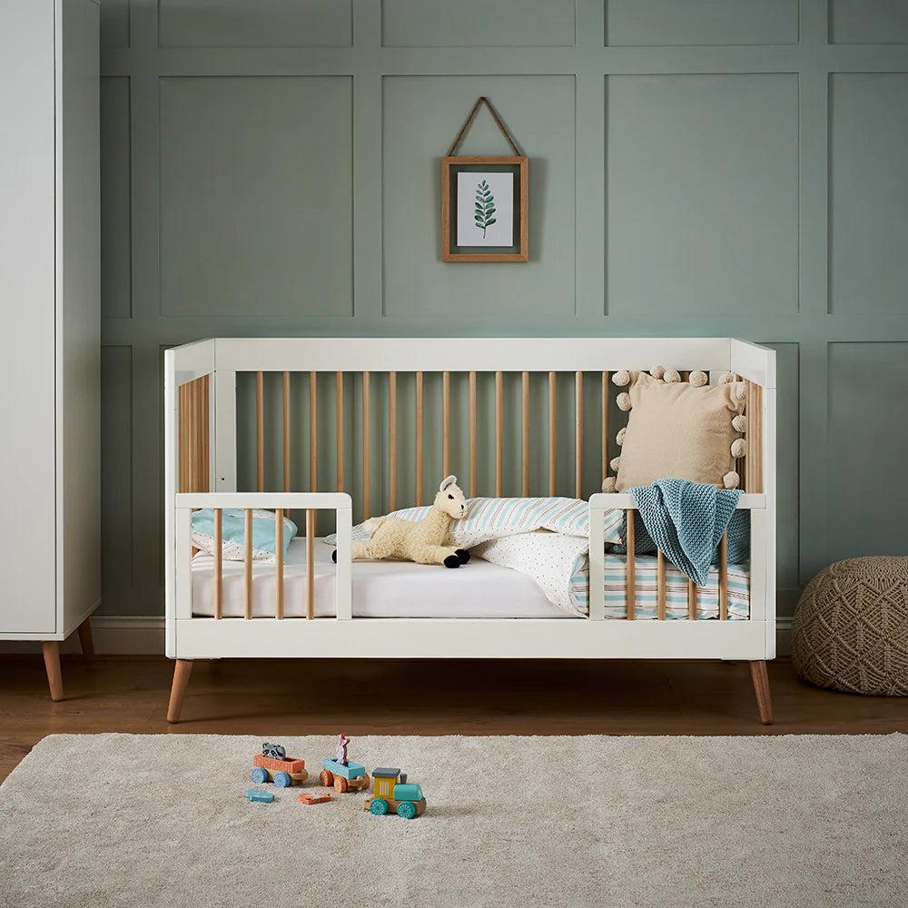 Obaby Maya 2 Piece Room Set - White with Natural-Dreamy Nursery