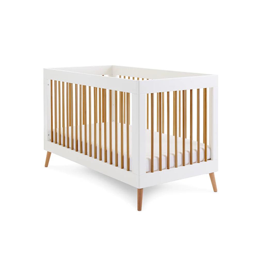 Obaby Maya 2 Piece Room Set - White with Natural-Dreamy Nursery