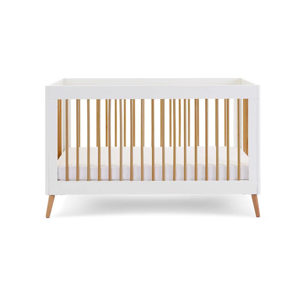Obaby Maya 2 Piece Room Set - White with Natural-Dreamy Nursery