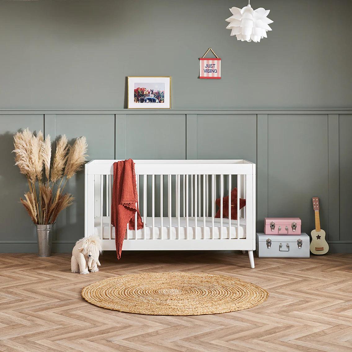 Obaby Maya 3 Piece Room Set - Nordic White-Dreamy Nursery